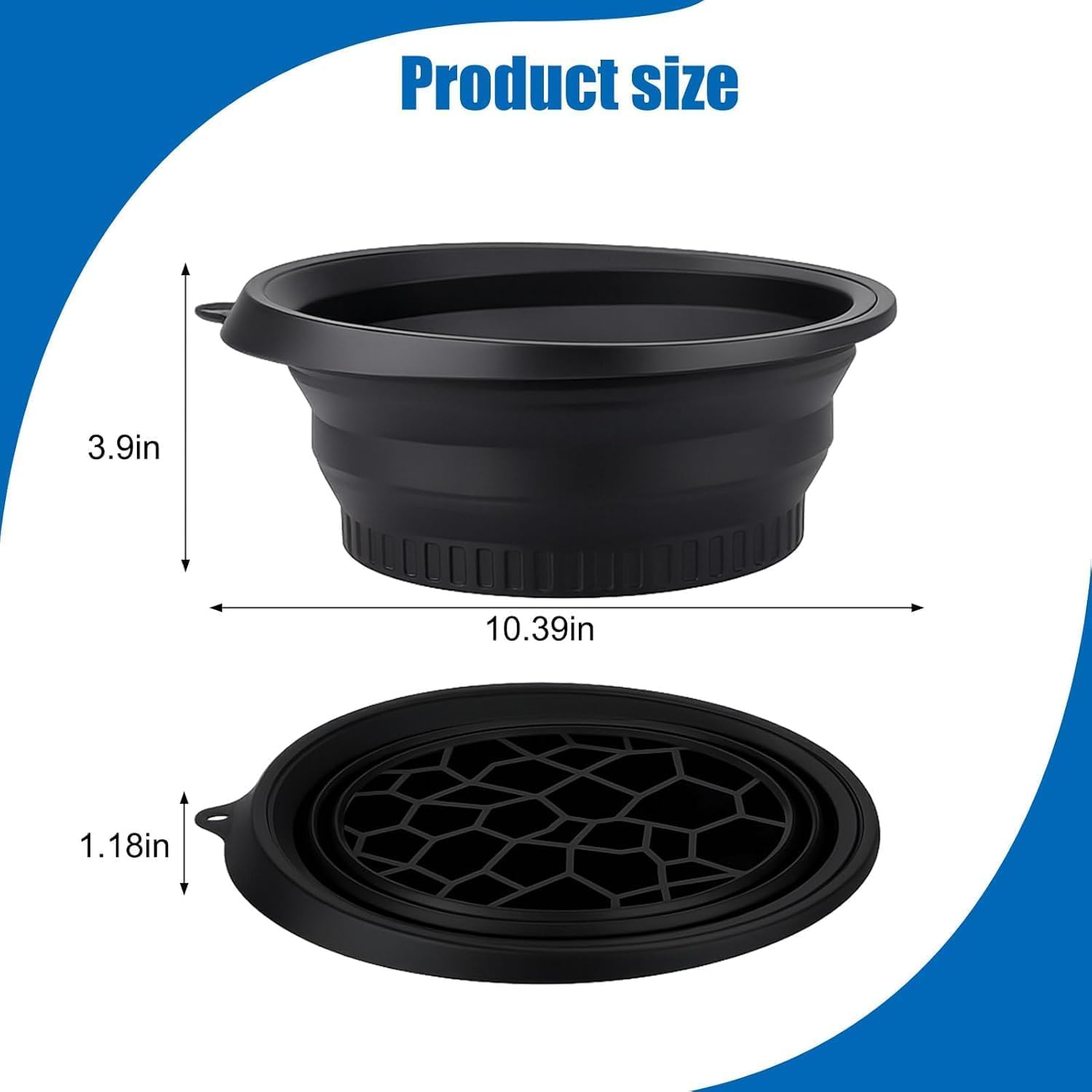 SR Face Bowl for Ice with Built-in Icetray, Portable Foldable Silicone Ice Facial Bowl, for Home Ice Bath Facial,| BPA-Free | ice Bowl for face dip for Men and Women (1)